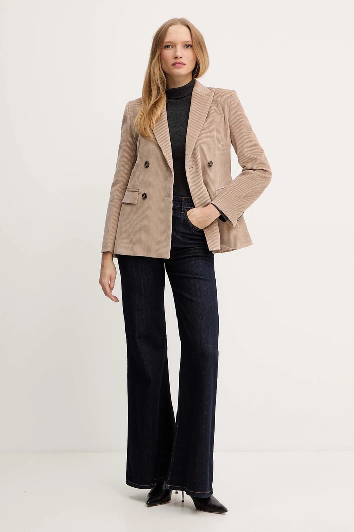 Manšestrová bunda Weekend Max Mara KATANGA 2525046062600 béžová AW25