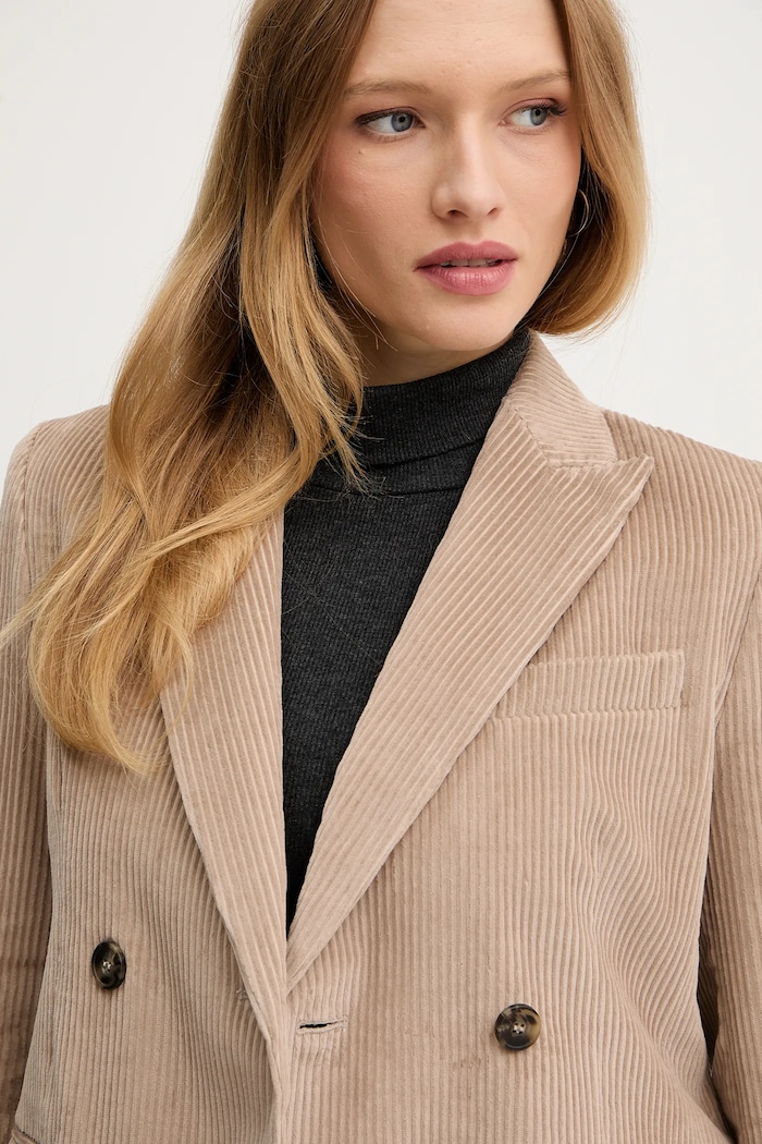Manšestrová bunda Weekend Max Mara KATANGA béžová 2525046062600