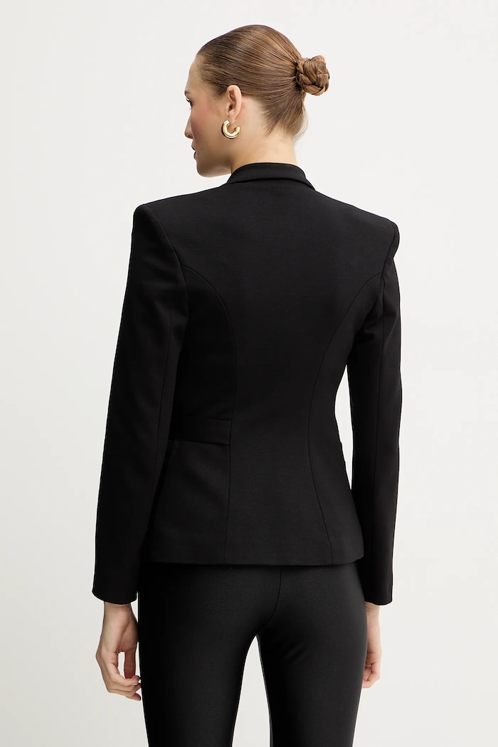 Ρούχα Σακάκι με προσθήκη βισκόζης Just Cavalli 79PAQ705.J0092 μαύρο