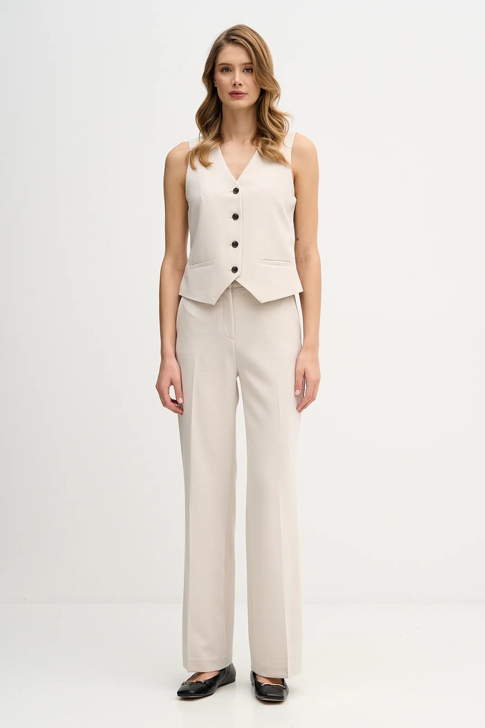 Γιλέκο Sisley 2KVXLJ00U μπεζ AW25