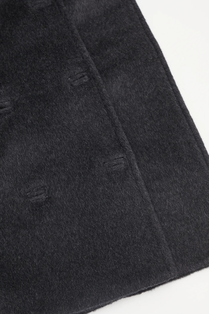 GANNI płaszcz z dodatkiem wełny Double Faced Wool Doublebreasted Blazer W0567