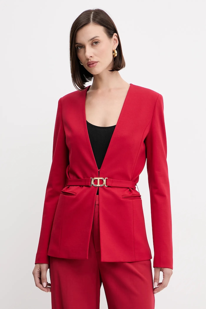 Σακάκι Twinset ύφασμα κόκκινο 252TP2600