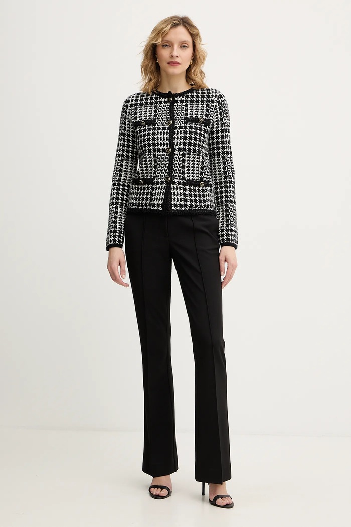 Bunda s prímesou vlny Twinset 252TT3040 biela AW25