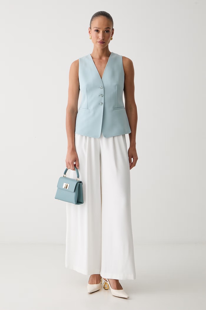 BOSS Orange marynarka jednorzędowa damska C_Javesta1 50549419 niebieski AW25