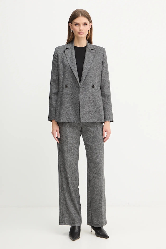 Marella marynarka z dodatkiem wełny Emme by Marella 2525046082200 szary AW25