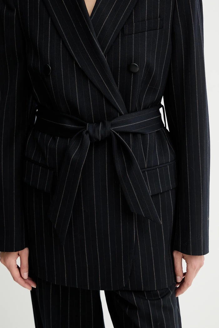 Bunda s prímesou vlny Rag & Bone RA8925F4MCN tmavomodrá