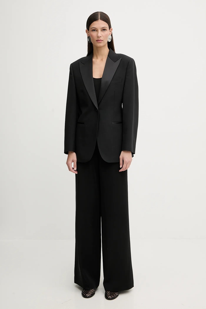 Filippa K jachetă cu lână 32084.FK negru AW25