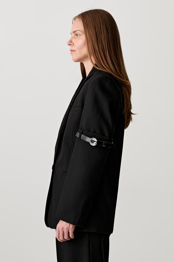 Coperni Logo Belted сако с едноредно закопчаване дамско COPV37F3004 черен AW25