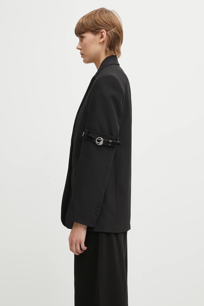 Coperni blazer Logo Belted COPV37F3004 black AW25