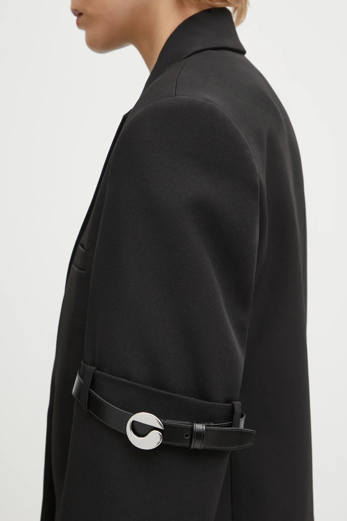 Coperni blazer Logo Belted black COPV37F3004