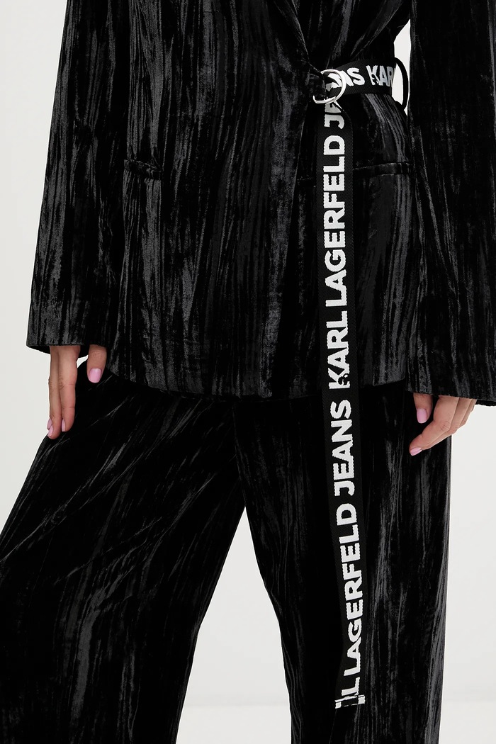 Karl Lagerfeld Jeans marynarka A4W14055 czarny