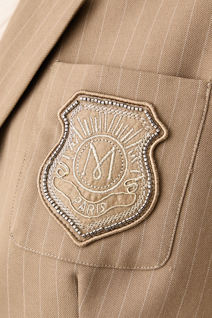 Marynarka jednorzędowa damska Morgan beżowy VLOUI.F