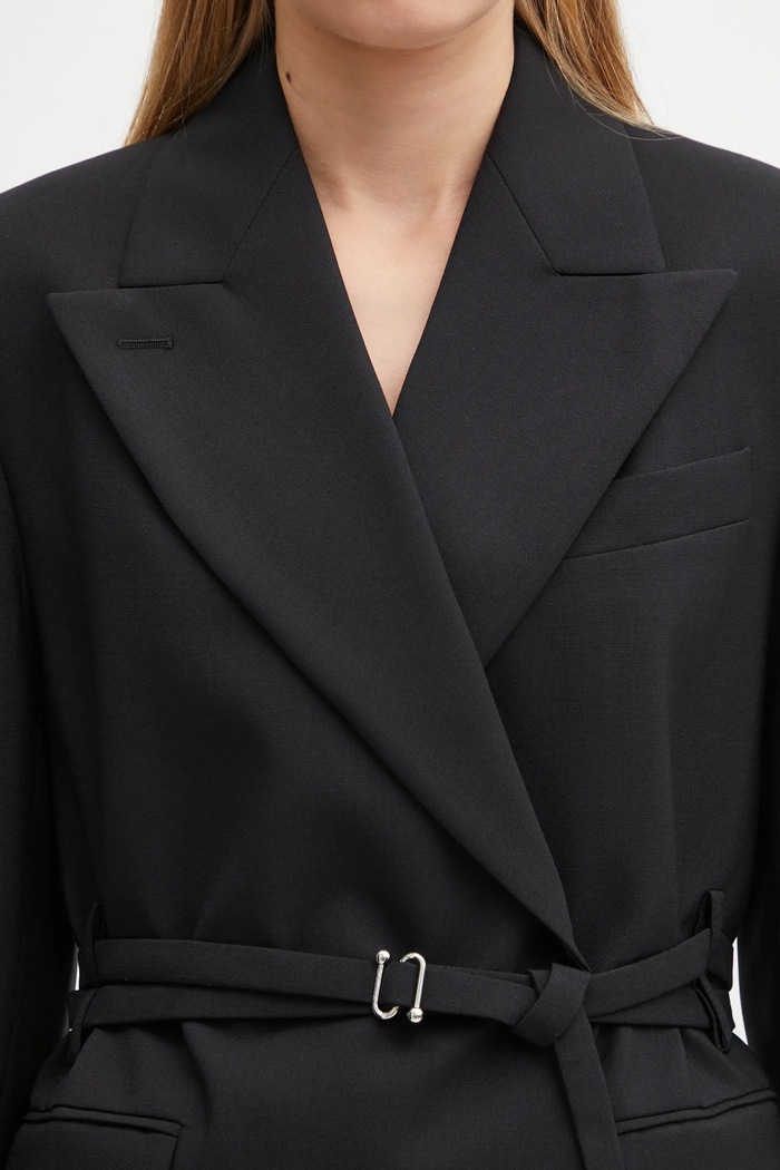 Sportmax giacca in lana TUBINGA nero 2522046051600