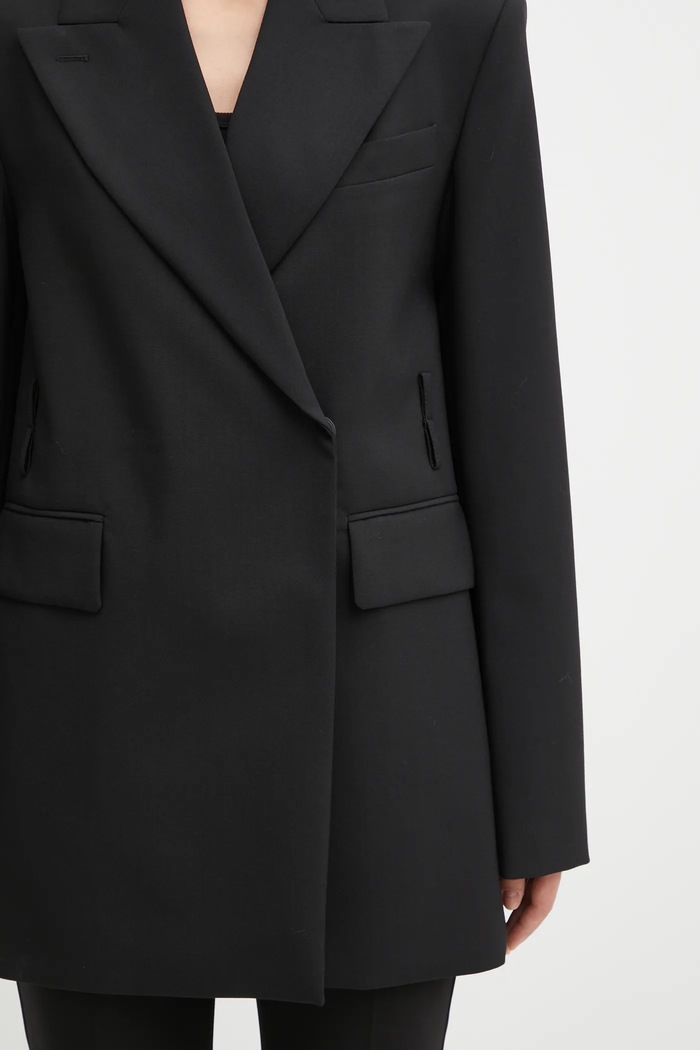 Sportmax giacca in lana TUBINGA 2522046051600 nero