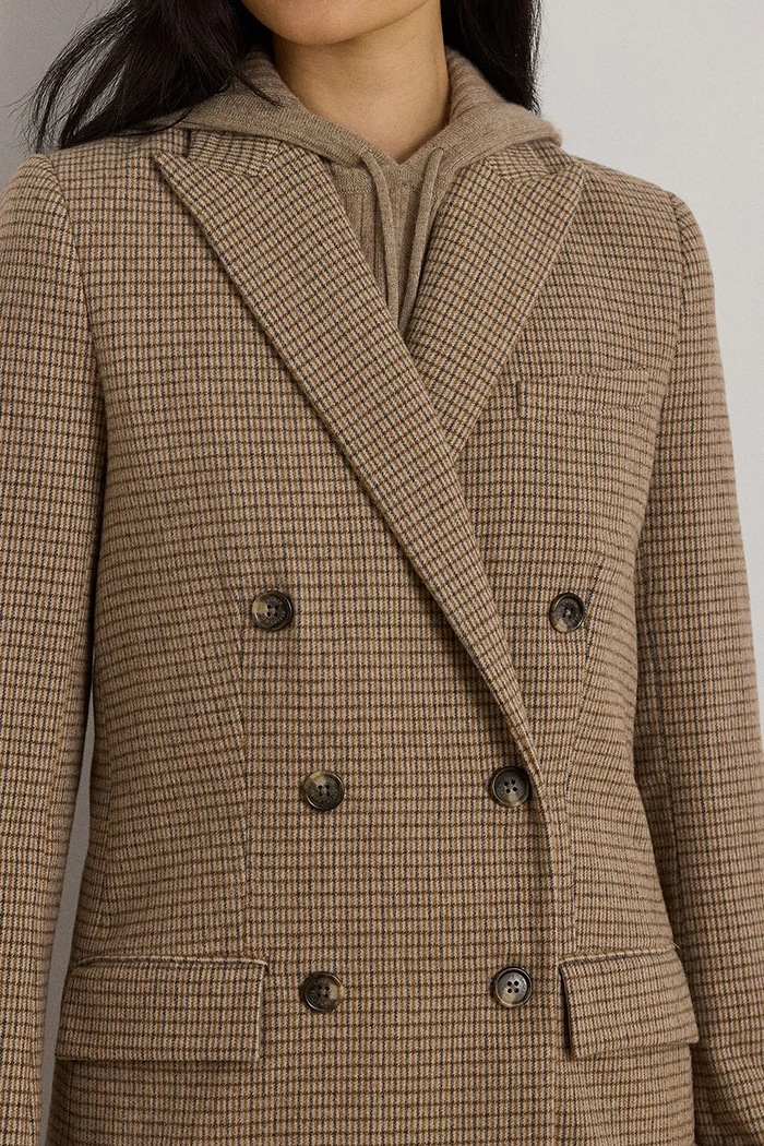 Σακάκι Lauren Ralph Lauren καφέ 200979827