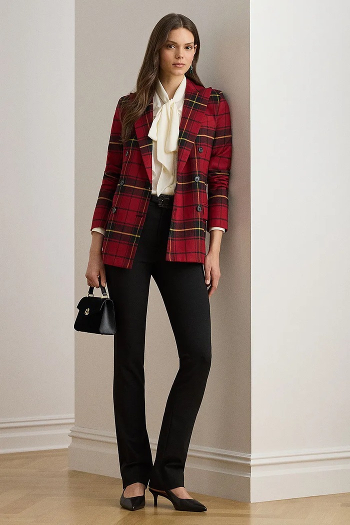 Oblečenie Bunda s prímesou vlny Lauren Ralph Lauren 200979944 červená