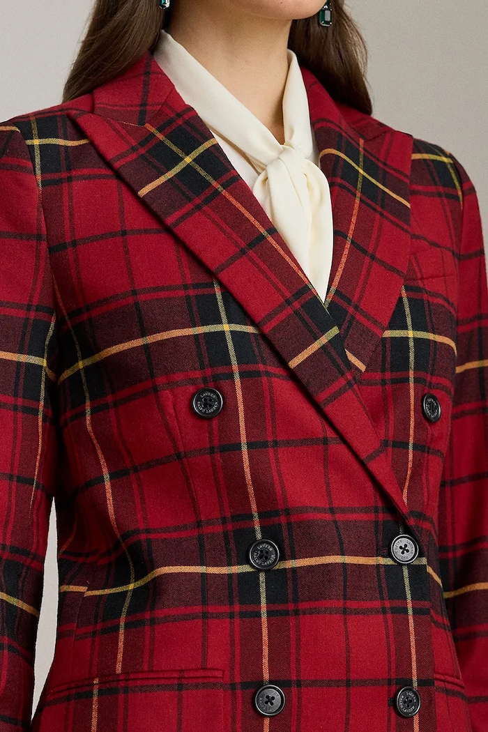 Bunda s prímesou vlny Lauren Ralph Lauren červená 200979944