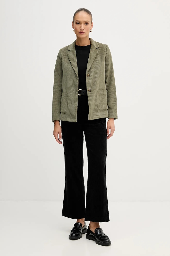 United Colors of Benetton marynarka sztruksowa 2Q5GDW03I zielony AW25