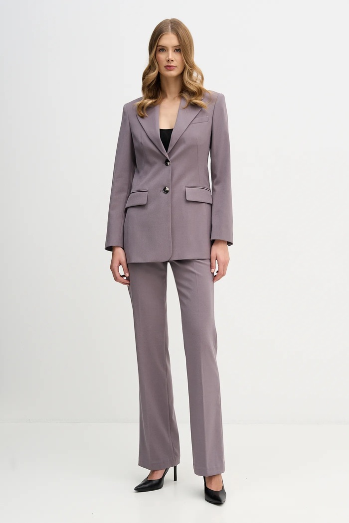 Σακάκι Sisley 21YPLW03H μωβ AW25
