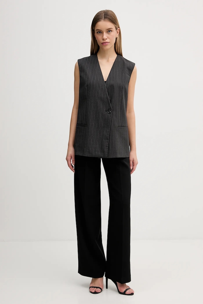 Γιλέκο Sisley 209YLJ00X γκρί AW25