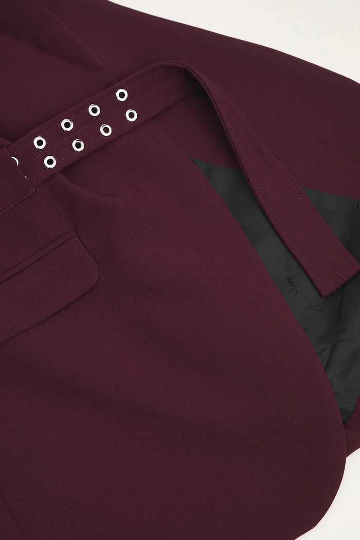 Sako GANNI Future Twill Suiting W0403 burgundské