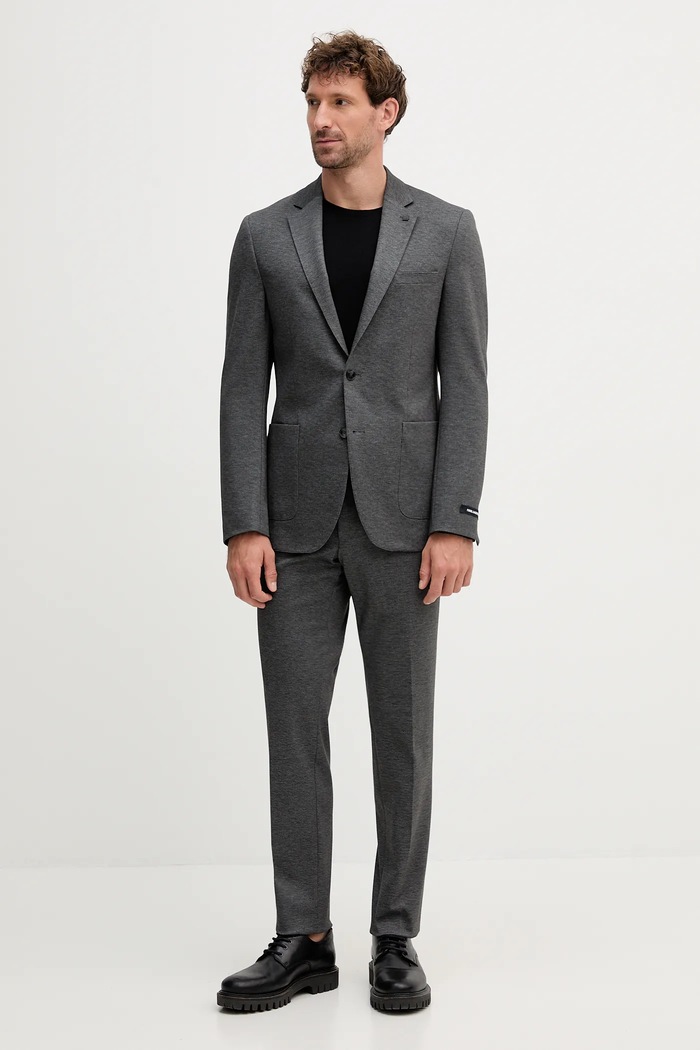 Karl Lagerfeld marynarka 553021.155280 szary AW25
