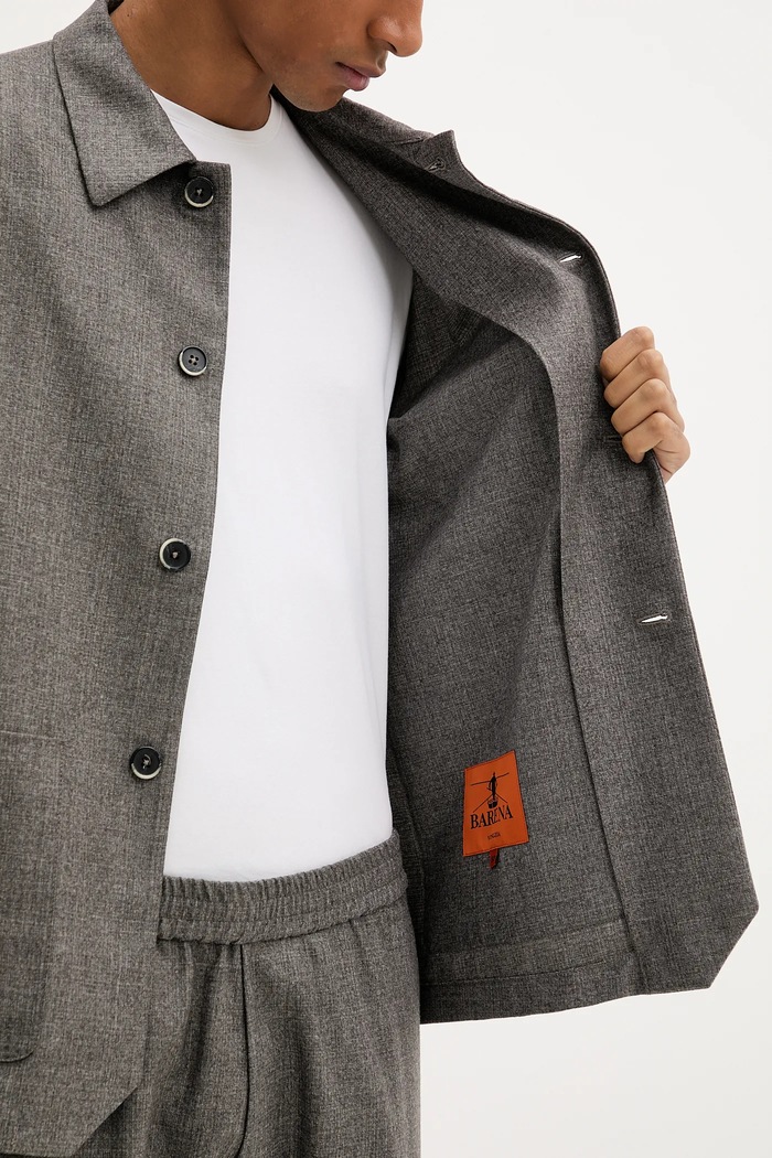 Vuneni sako BARENA VENEZIA Overshirt Visal OSU5300.501