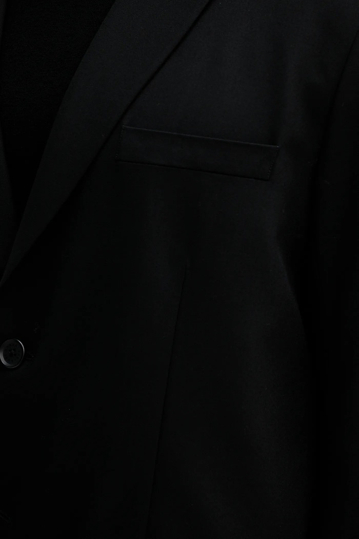 Armani Exchange blézer gyapjú keverékből XM001195.AF16678 fekete