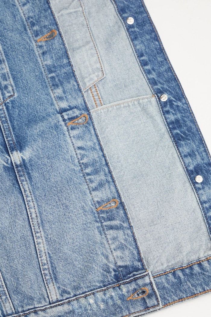 Anine Bing kamizelka jeansowa rory vest A.01.10857 niebieski