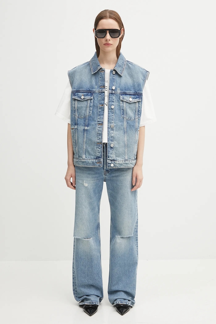 Anine Bing kamizelka jeansowa rory vest A.01.10857