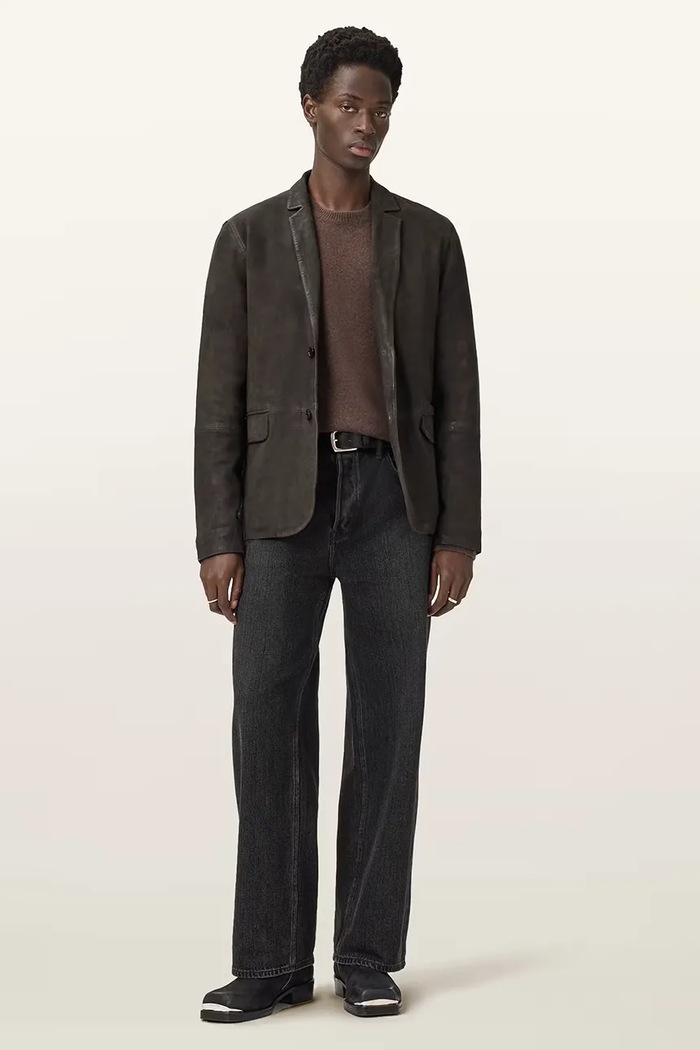 AllSaints geacă de piele întoarsă MONET M018LC