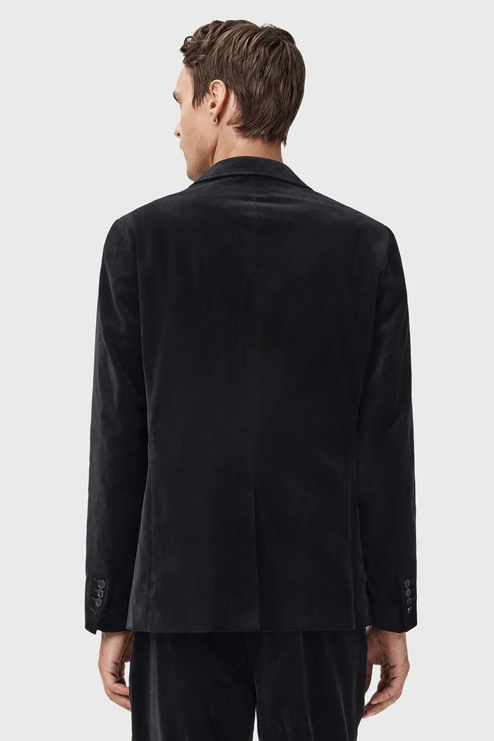 Oblečenie Bavlnené sako AllSaints SAGA M017QD čierna