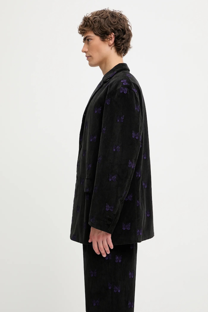 Needles sacou din bumbac Papillon Emb. Corduroy RW108 negru AW25