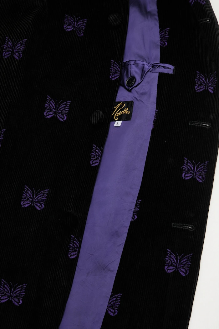 Needles sacou din bumbac Papillon Emb. Corduroy RW108 negru