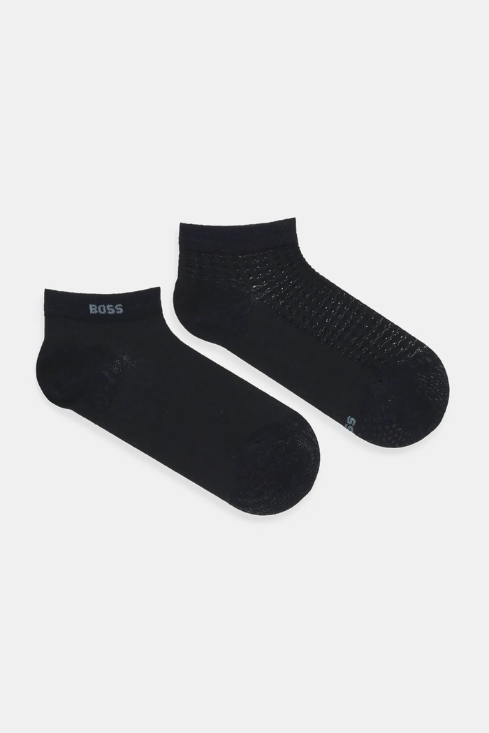 BOSS șosete 2-pack 2P AS Micro Lace CB uni negru 50544227