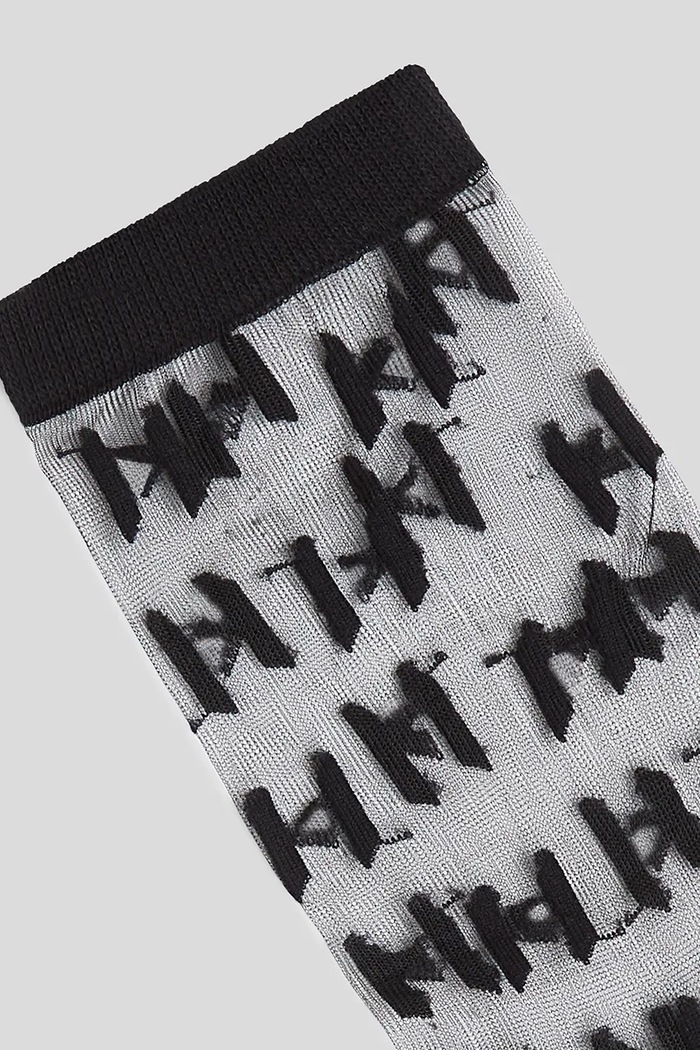 Oblečenie Ponožky Karl Lagerfeld 2-pak K/MONOGRAM A3W47032 čierna