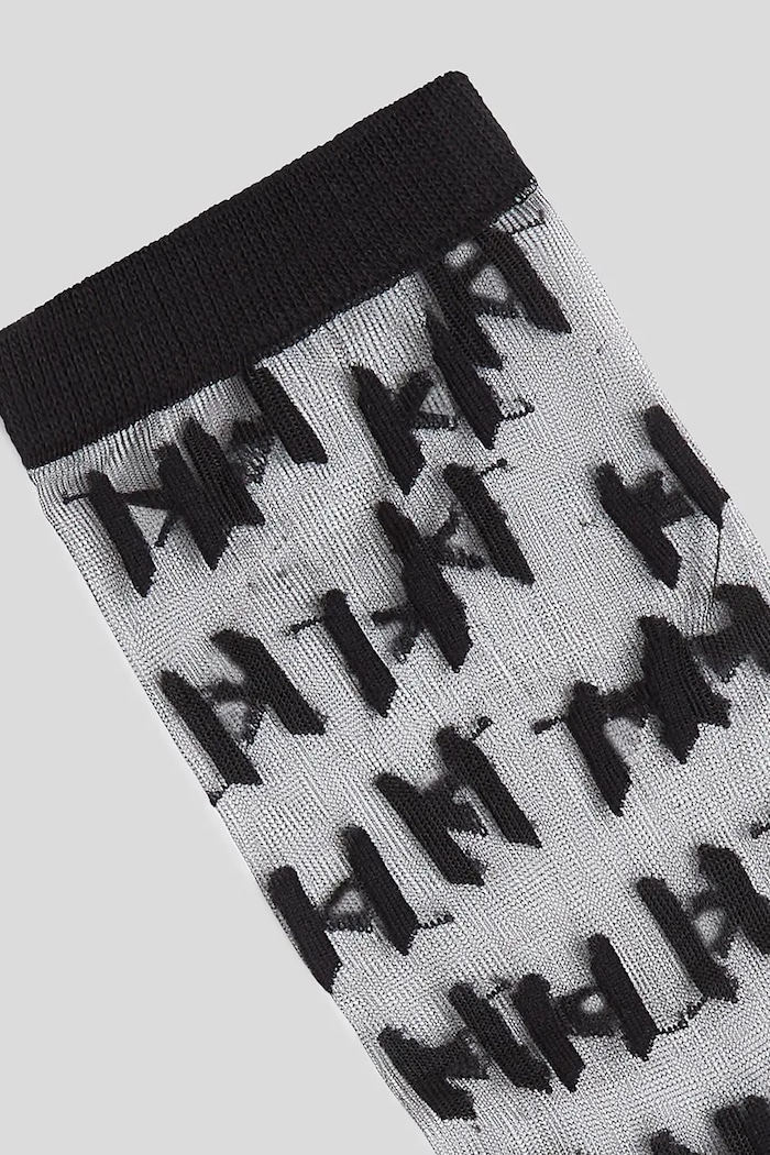 Oblečenie Ponožky Karl Lagerfeld 2-pak K/MONOGRAM A3W47032 čierna