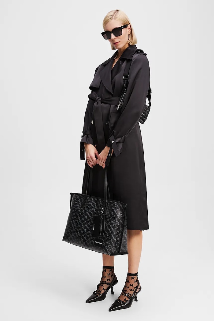 Ponožky Karl Lagerfeld 2-pak K/MONOGRAM A3W47032 čierna