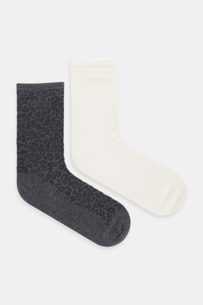 Κάλτσες HUGO 2-pack Bashinah γκρί 50543172