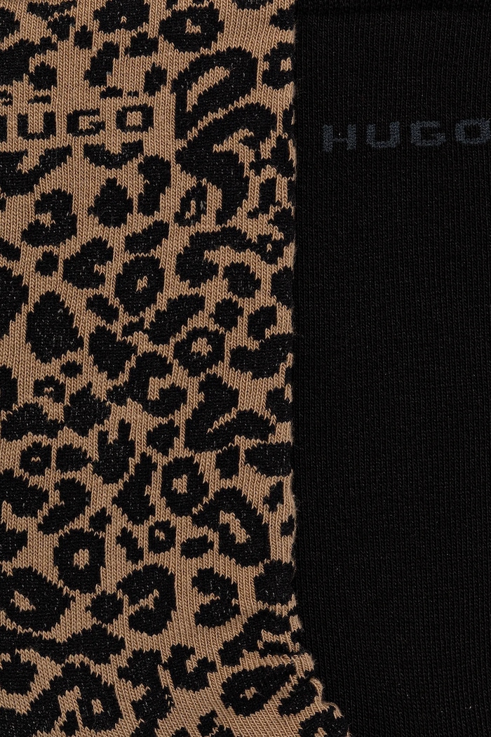 Носки HUGO 2 шт 2P RS LEO LOGO CC W 50543172 чёрный SS26
