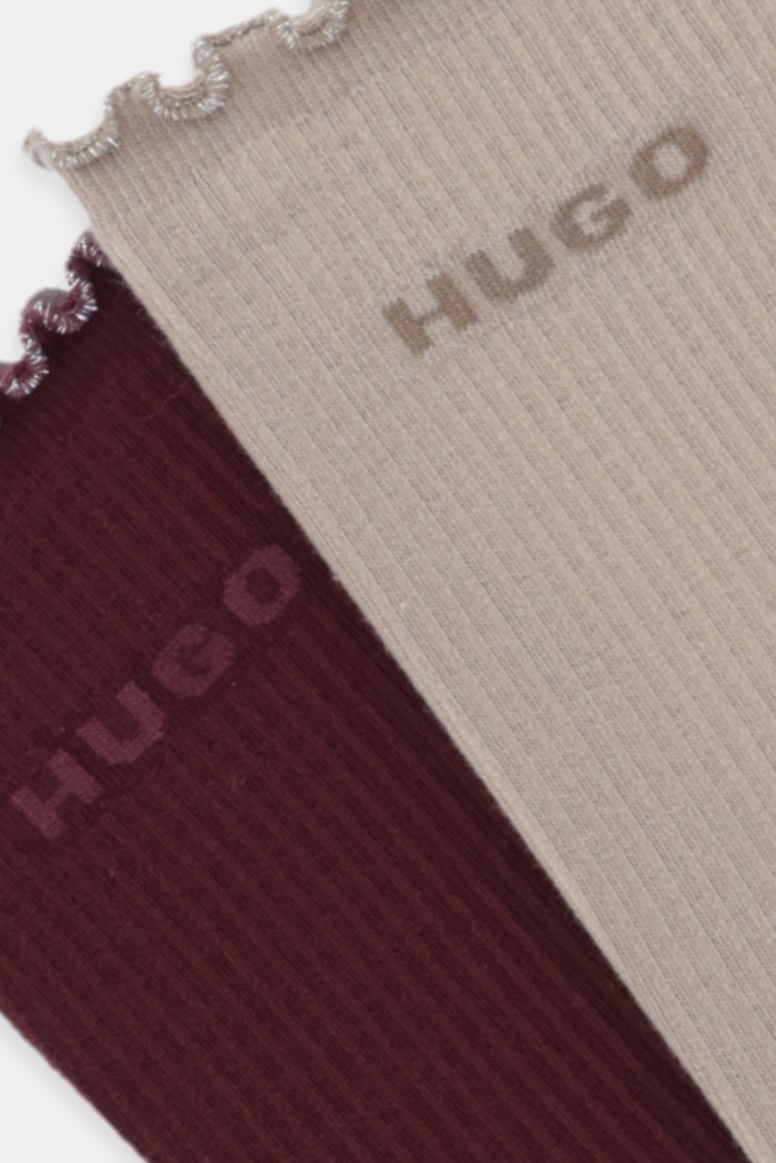 Ponožky HUGO 2-pak 50543178 fialová AW25
