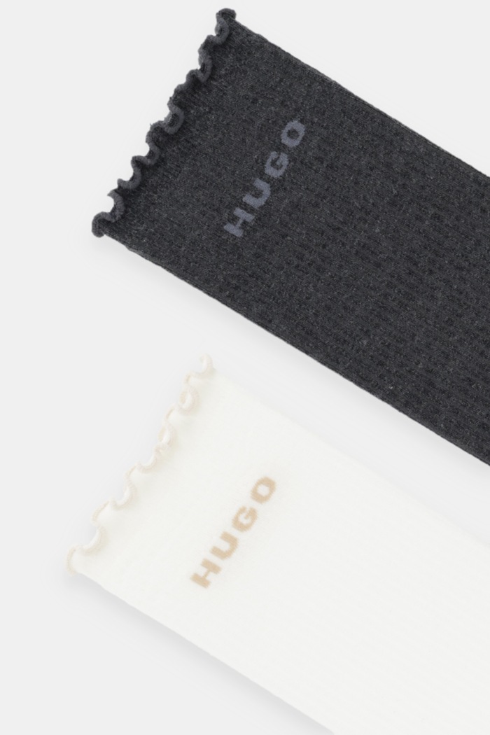 Κάλτσες HUGO 2-pack Bashinah 50543178 γκρί AW25