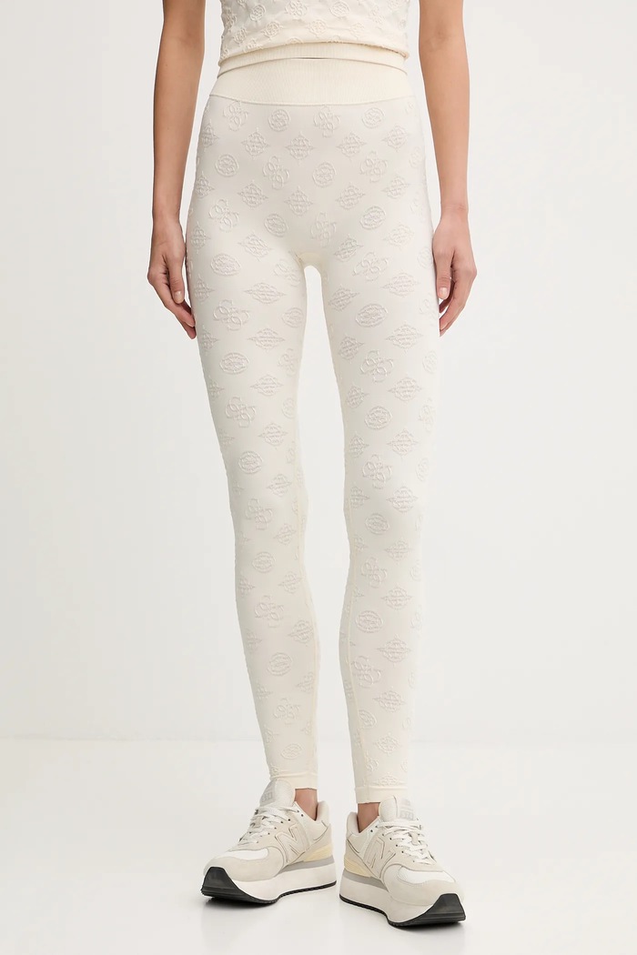 Guess leggings PEONY tricotaj bej V5YB09.Z3OA0