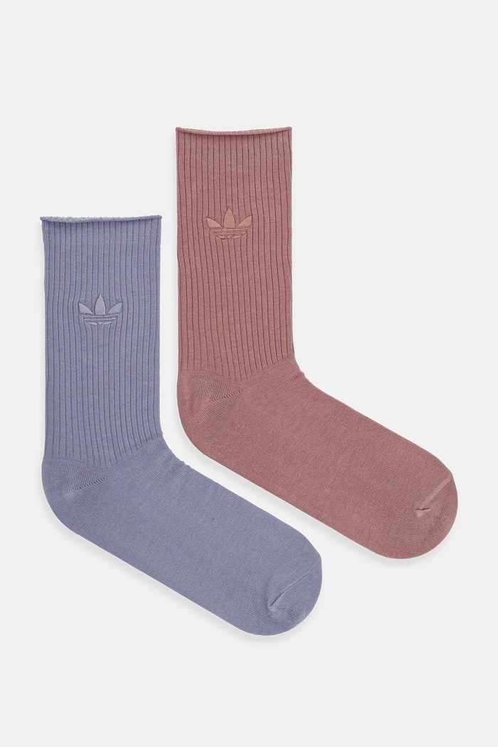 adidas Originals skarpetki Trefoil 2-pack skarpetki długie niebieski JW8001