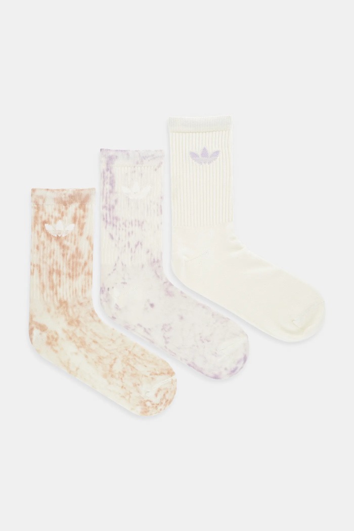 adidas Originals Ponožky adidas Originals Tie Dye Cr S 3-pack béžová JY0238