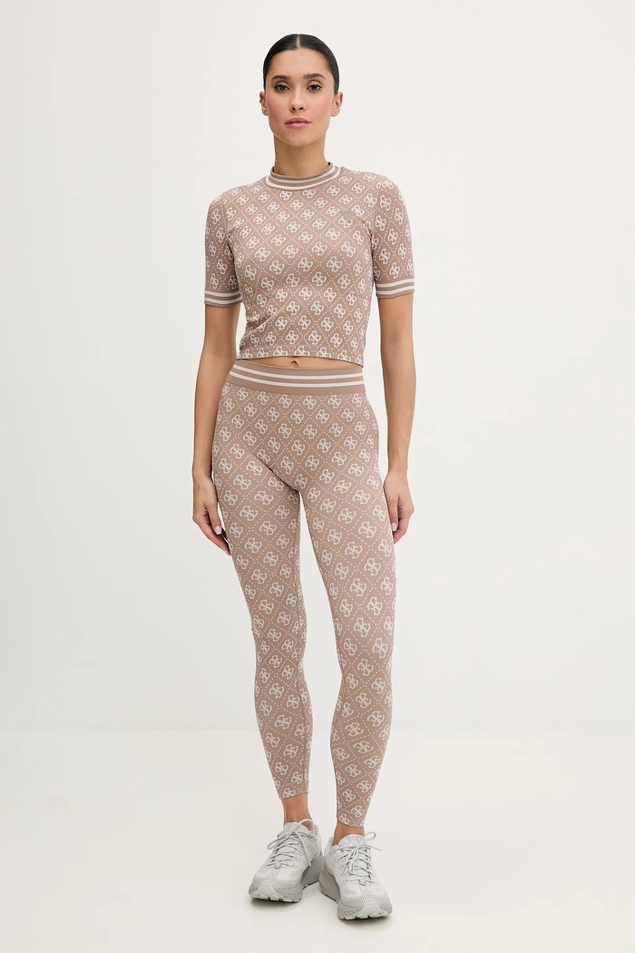 Guess leggings RHOMBUS V5BB13.K2000 beige AW25