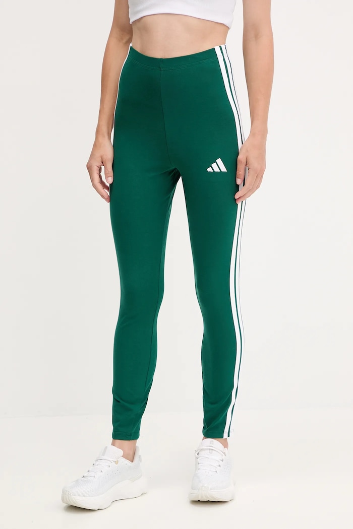 adidas legginsy 3-Stripes wzorzyste zielony KB7663