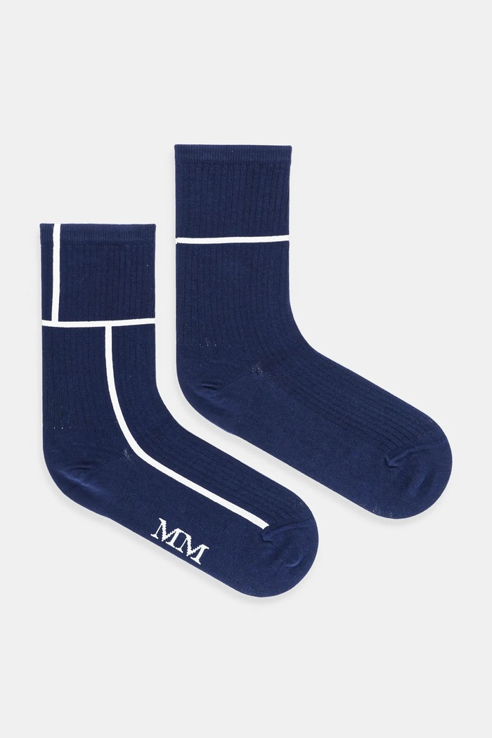 Шкарпетки MM by Max Mara CARDIFF довгі шкарпетки темно-синій 2526556017600