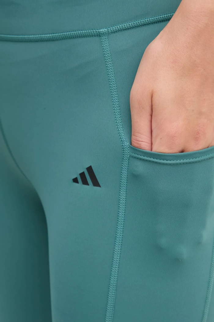 Tréninkové legíny adidas Performance Optime tyrkysová JW7610