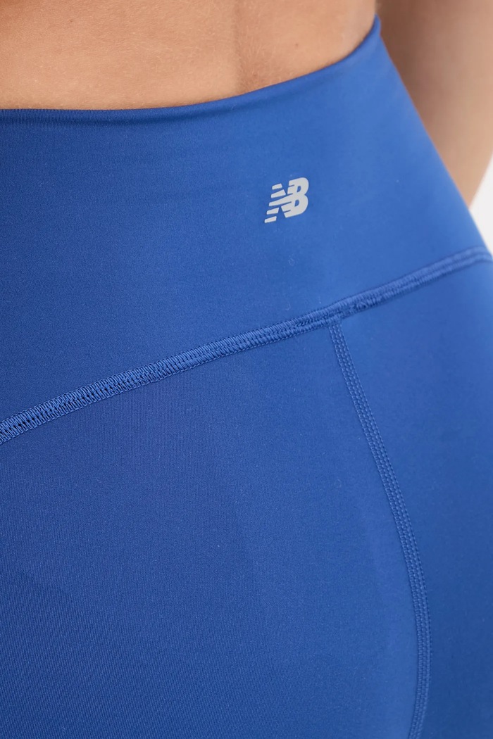 New Balance legginsy treningowe WP51268GAB niebieski